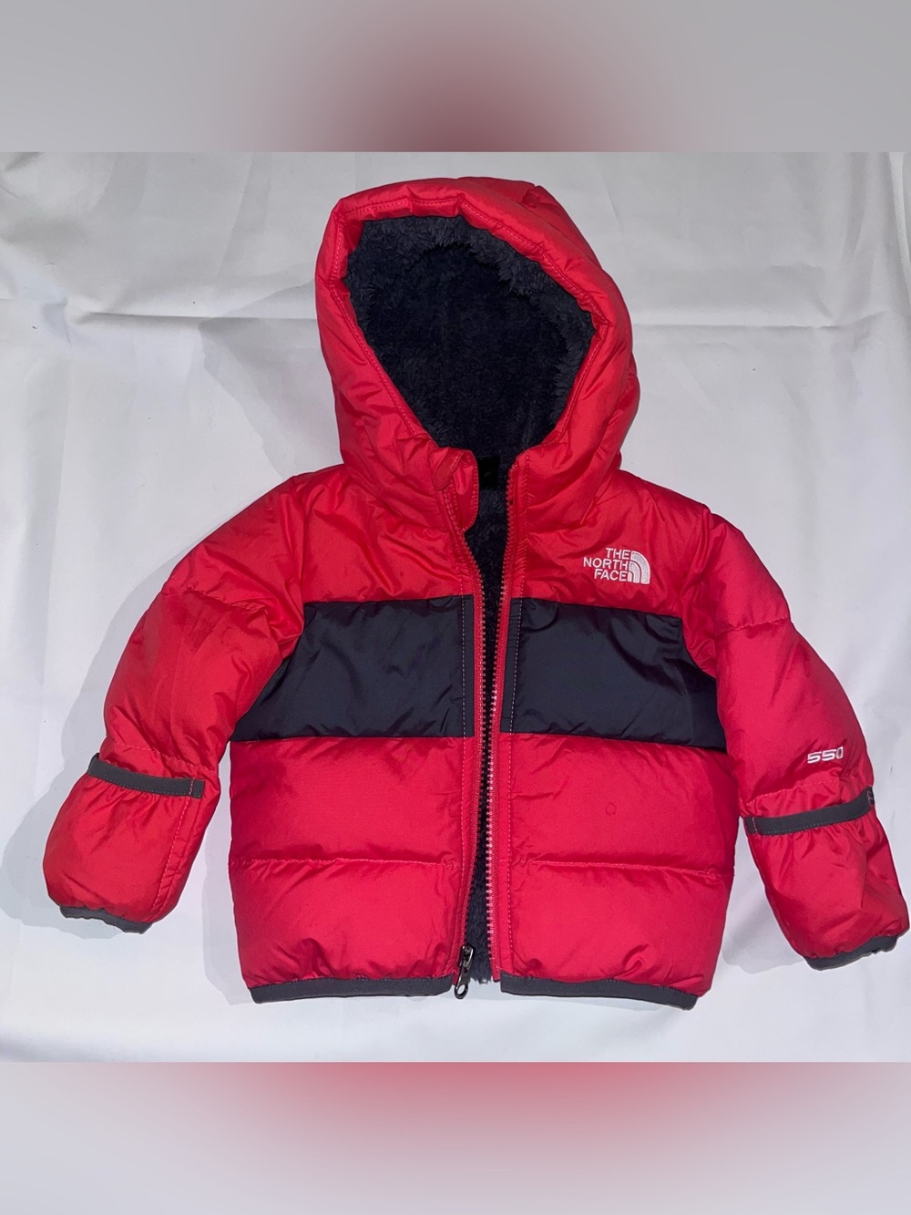 The North Face Red Puffer Vest 6-12M Baby